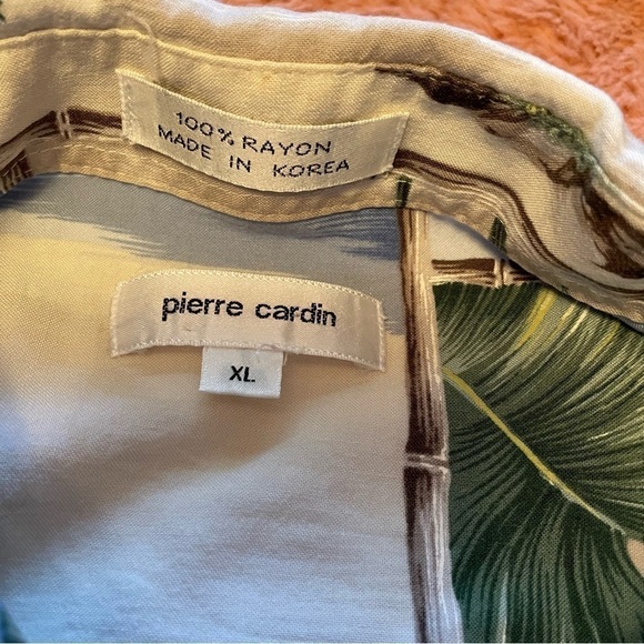 Vintage Pierre Cardin Hawaiian Shirt - Palm Trees - Size XL - Great Condition - Picture 10 of 11